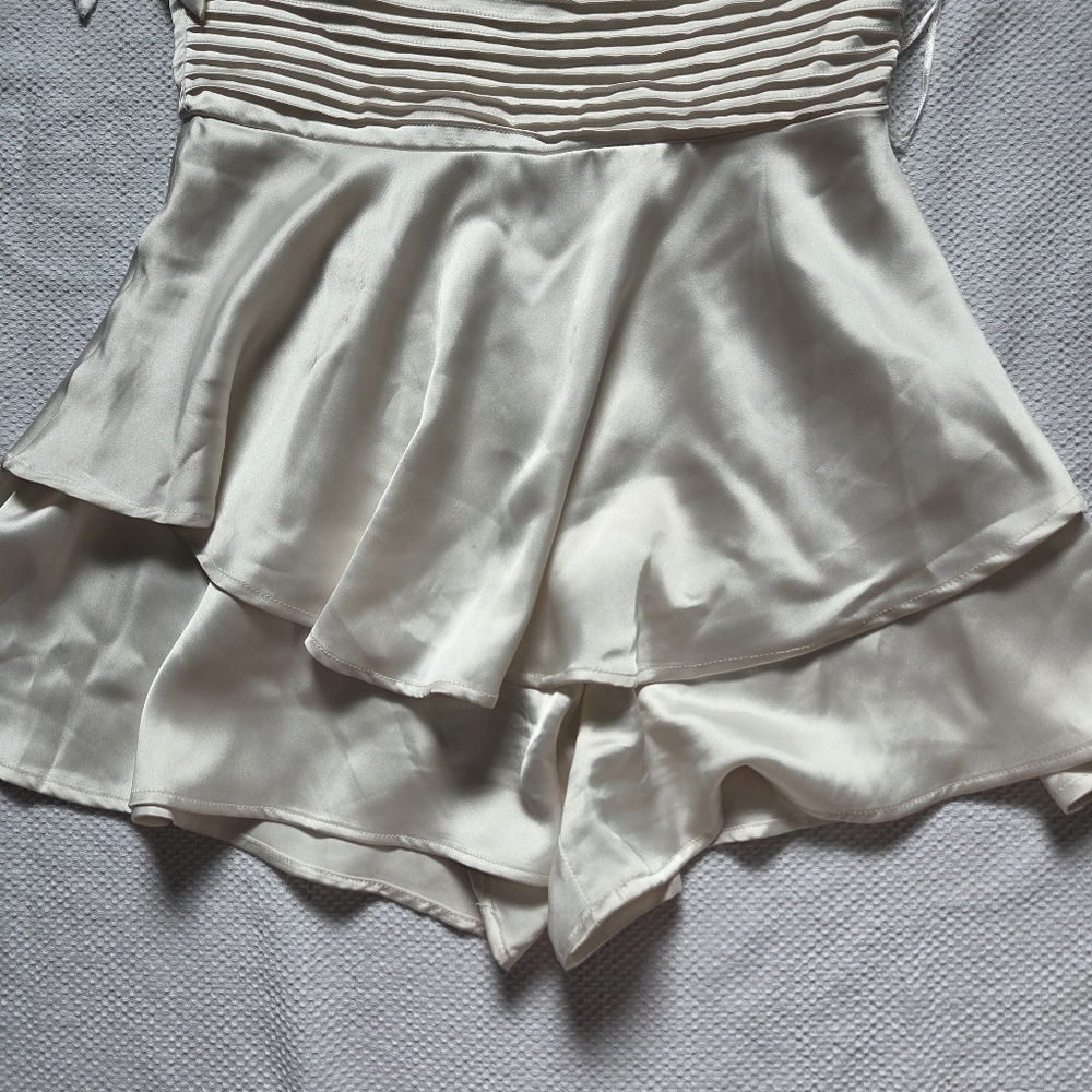 Ivory Satin Romper - Fashion Nova - Picture 4 of 7